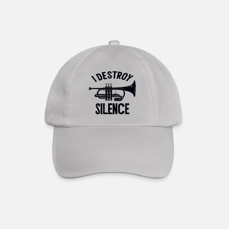 Je détruis le silence trompette disant des paroles - Casquette classique - bruyère
