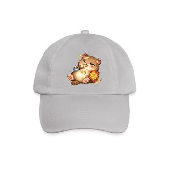 Keksliebende Katze - Baseballkappe - Grau - Vorne