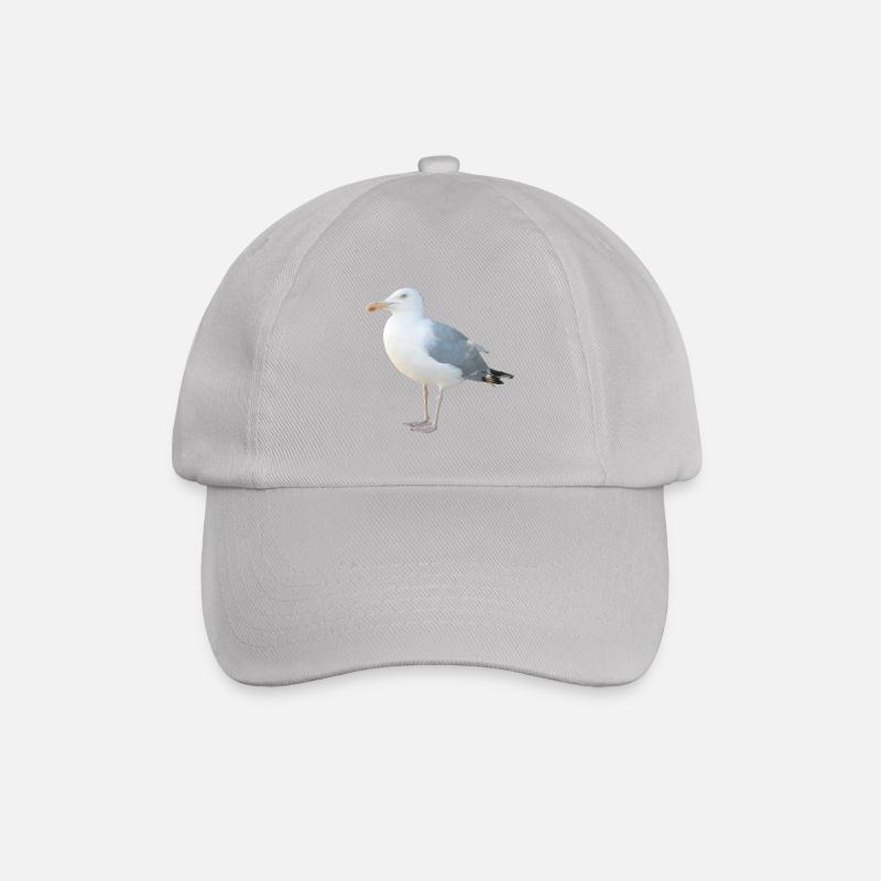 Möwe - Baseballkappe - Grau