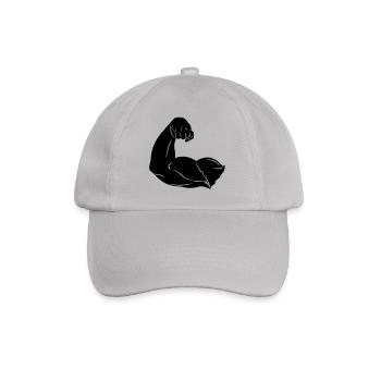 Shadow image of arm - Baseball Cap - grey - Front