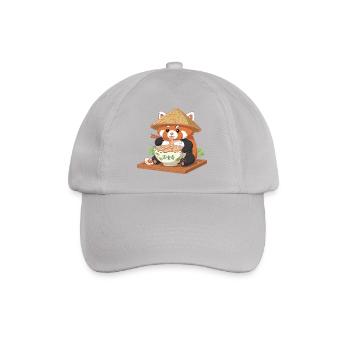 Ramen Panda avec chapeau de paille - Casquette classique - bruyère - Devant