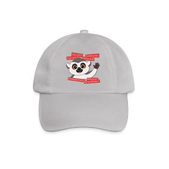 Panda Grüße: The Art of Tschau - Baseballkappe - Grau - Vorne