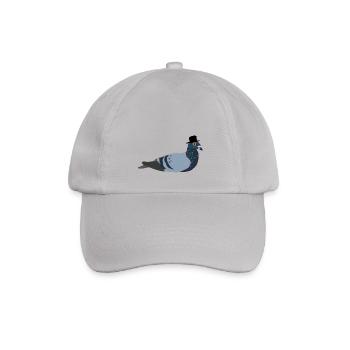 Dove with hat - Baseball Cap - grey - Front