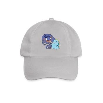 derpy Dragons - Baseballkappe - Grau - Vorne