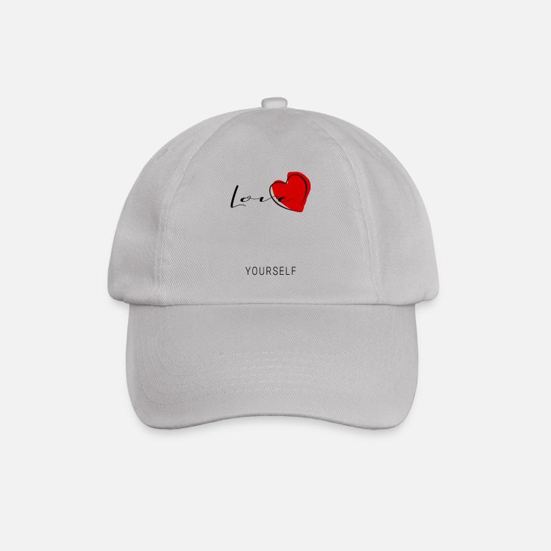 love yourself - Baseballkappe - Grau