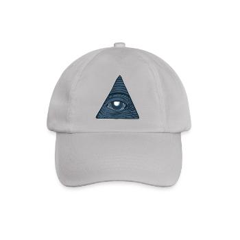 Illuminati Alles sehendes Auge Geschenk Idee - Baseballkappe - Grau - Vorne