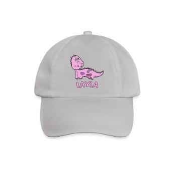 enfant drôle de dinosaure d'anniversaire cadeau Layla - Casquette classique - bruyère - Devant