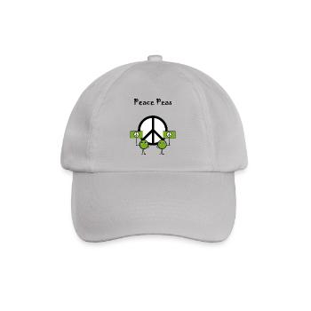 Peace peas - Baseball Cap - grey - Front