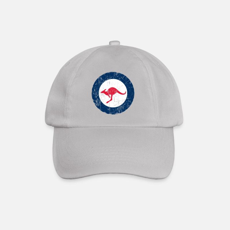 Australien Luftfahrt Cockade Vintage-Effekt - Baseballkappe - Grau