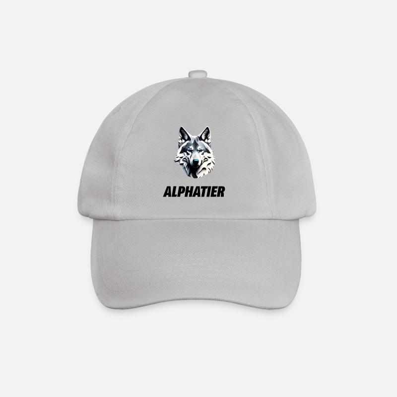 Wolfskopf Alphatier - Baseballkappe - Grau