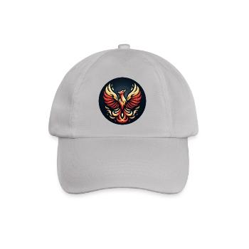 Phönix Feuerflügel Logo - Baseballkappe - Grau - Vorne