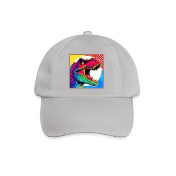 Dinosaurier - Baseballkappe - Grau - Vorne