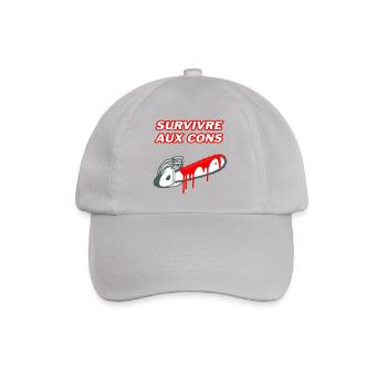 Survivre aux cons - Casquette classique - bruyère - Devant