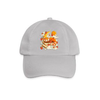 Moon Breakfast Fox - Baseball Cap - grey - Front