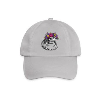 Flora Salamander Wreath - Baseball Cap - grey - Front