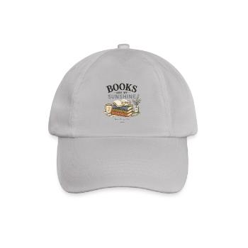 Books Are My Sunshine Reading Vintage - Baseball Cap - grey - Front