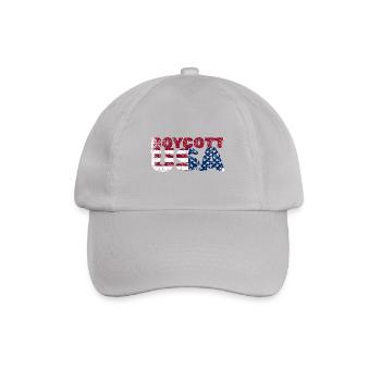 Boycott États-Unis, Boycott Amérique, États-Unis en détresse - Casquette classique - bruyère - Devant