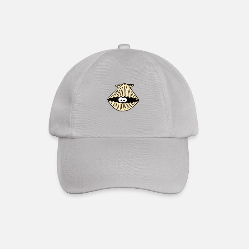 Muschel / clam / shell - Baseballkappe - Grau