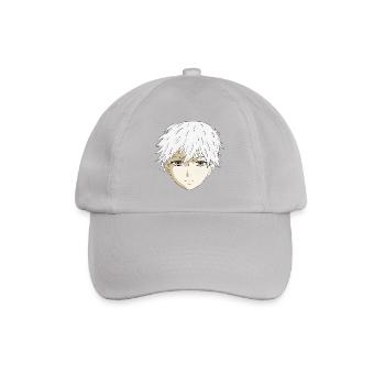 Anime Boy - Baseballkappe - Grau - Vorne