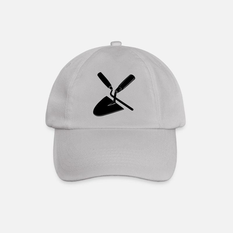 Clou et truelle à joint, outils de maçon - Casquette classique - bruyère