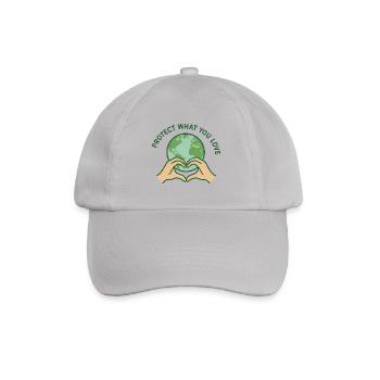 Heart for Earth - Baseballkappe - Grau - Vorne