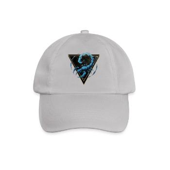 Skorpion-Wasserzeichen – Tierkreis von Kék-Ina - Baseballkappe - Grau - Vorne