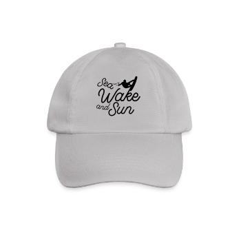 Sea wake and sun - Baseball Cap - grey - Front