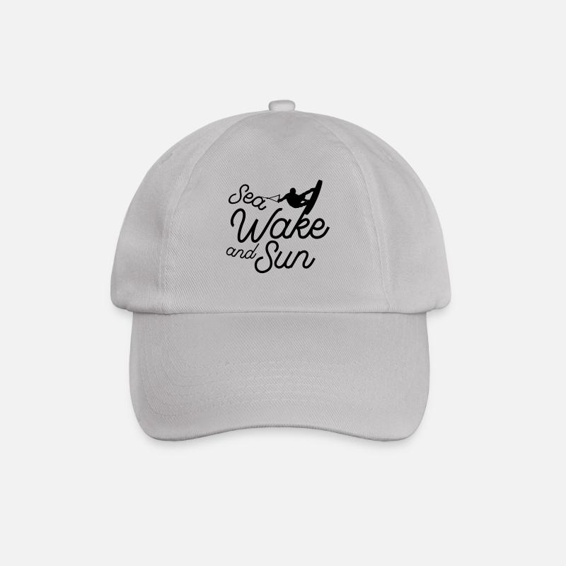 Sea wake and sun - Baseball Cap - grey