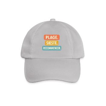 Motif été "Plage Sieste." Cadeau vacance Tenue été - Casquette classique - bruyère - Devant