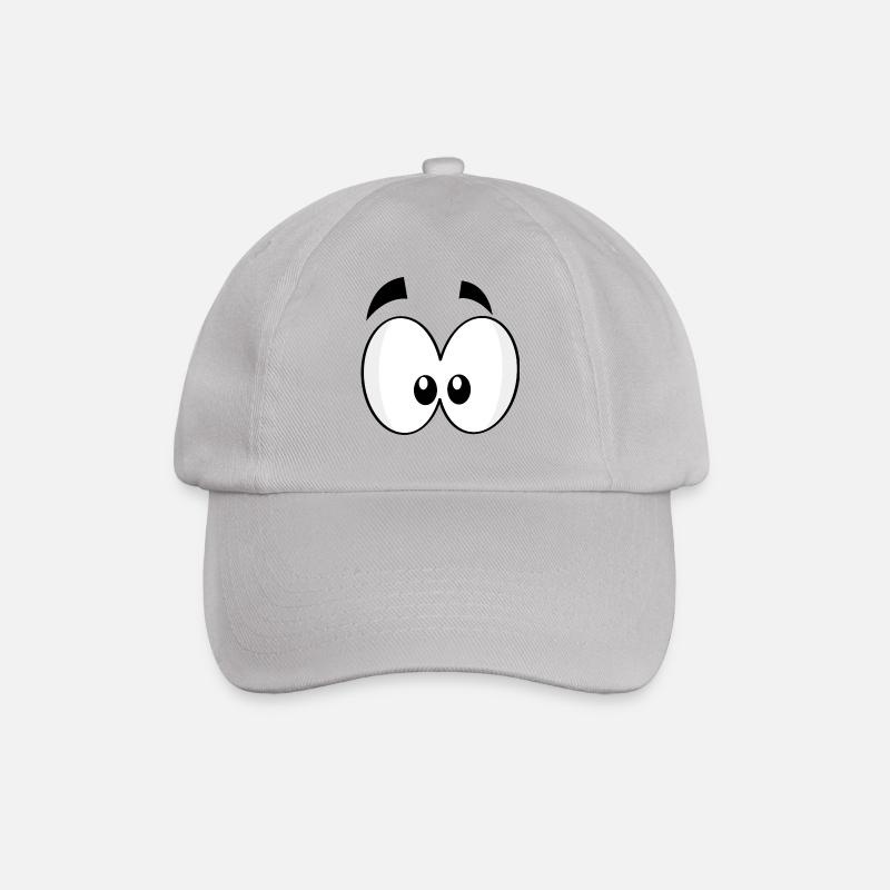 Augen - Baseballkappe - Grau