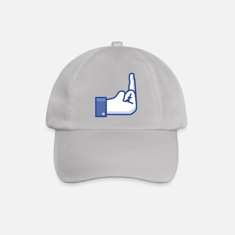 Middekfinger to FB - Baseballkappe - Grau