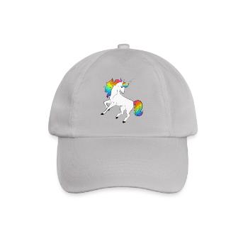 Einhorn - Baseballkappe - Grau - Vorne