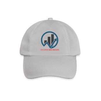 Abstraktes Business- und Wachstumsmotiv - Baseballkappe - Grau - Vorne