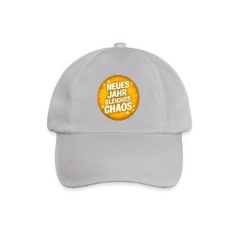 Neues Jahr gleiches Chaos - Baseballkappe - Grau - Vorne