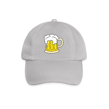 beer - Baseballkappe - Grau - Vorne