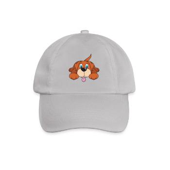 Niedlicher Hund Welpe Haustiere - Baseballkappe - Grau - Vorne