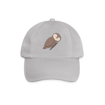 Owl Eagle owl - Baseball Cap - grey - Front