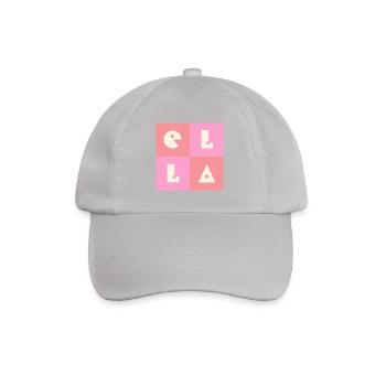Ella First Name Baby Name Girl pink - Baseball Cap - grey - Front