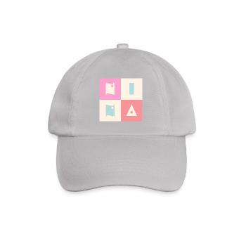 Nina Name Baby Girl Woman Colorful - Baseball Cap - grey - Front