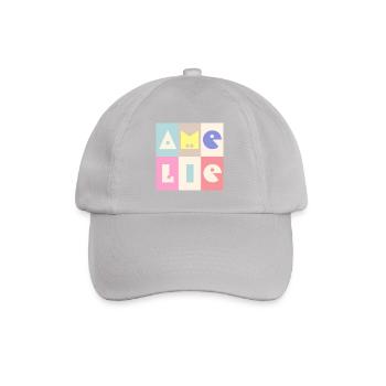 Amelie Name Baby Girl Colorful - Baseball Cap - grey - Front