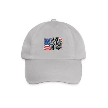 Cavalier King Charles Spaniel Drapeau de l’Amérique des États-Unis - Casquette classique - bruyère - Devant