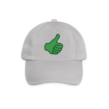 Grüner Daumen - Baseballkappe - Grau - Vorne