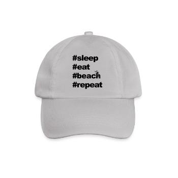 sommeil répétition plage manger xx - Casquette classique - bruyère - Devant