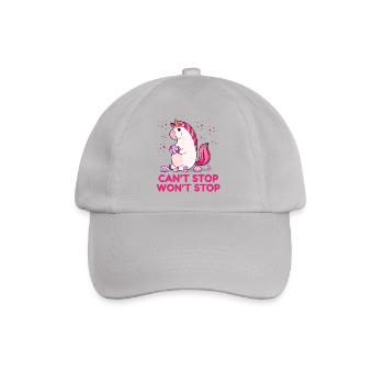 Can't Stop Won't Stop - Baseballkappe - Grau - Vorne