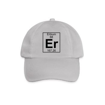 Erbium (Er) (element 68) - Baseball Cap - grey - Front