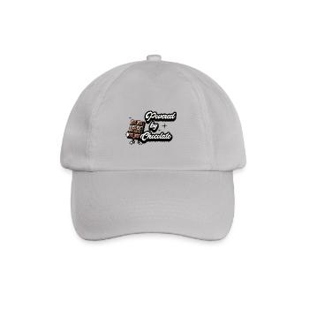 Ich werde von Schokolade angetrieben - Baseballkappe - Grau - Vorne