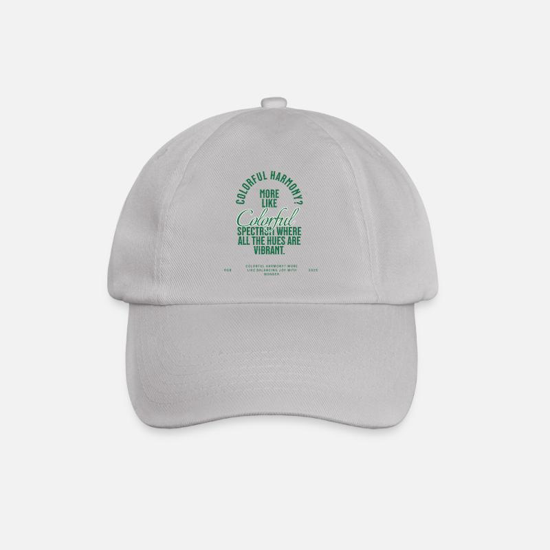 Colourful harmony for positive vibes - Baseball Cap - grey