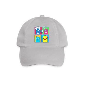 Small Creatures (Comic, Pop Art) - Baseball Cap - grey - Front