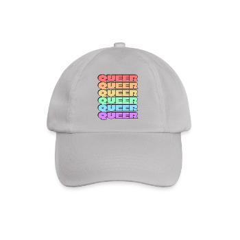 Queer gay pride 6 rainbow colors - Baseball Cap - grey - Front