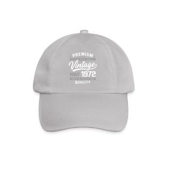 May 1972 Birthday 54 years old - Born May 1972 - Baseball Cap - grey - Front